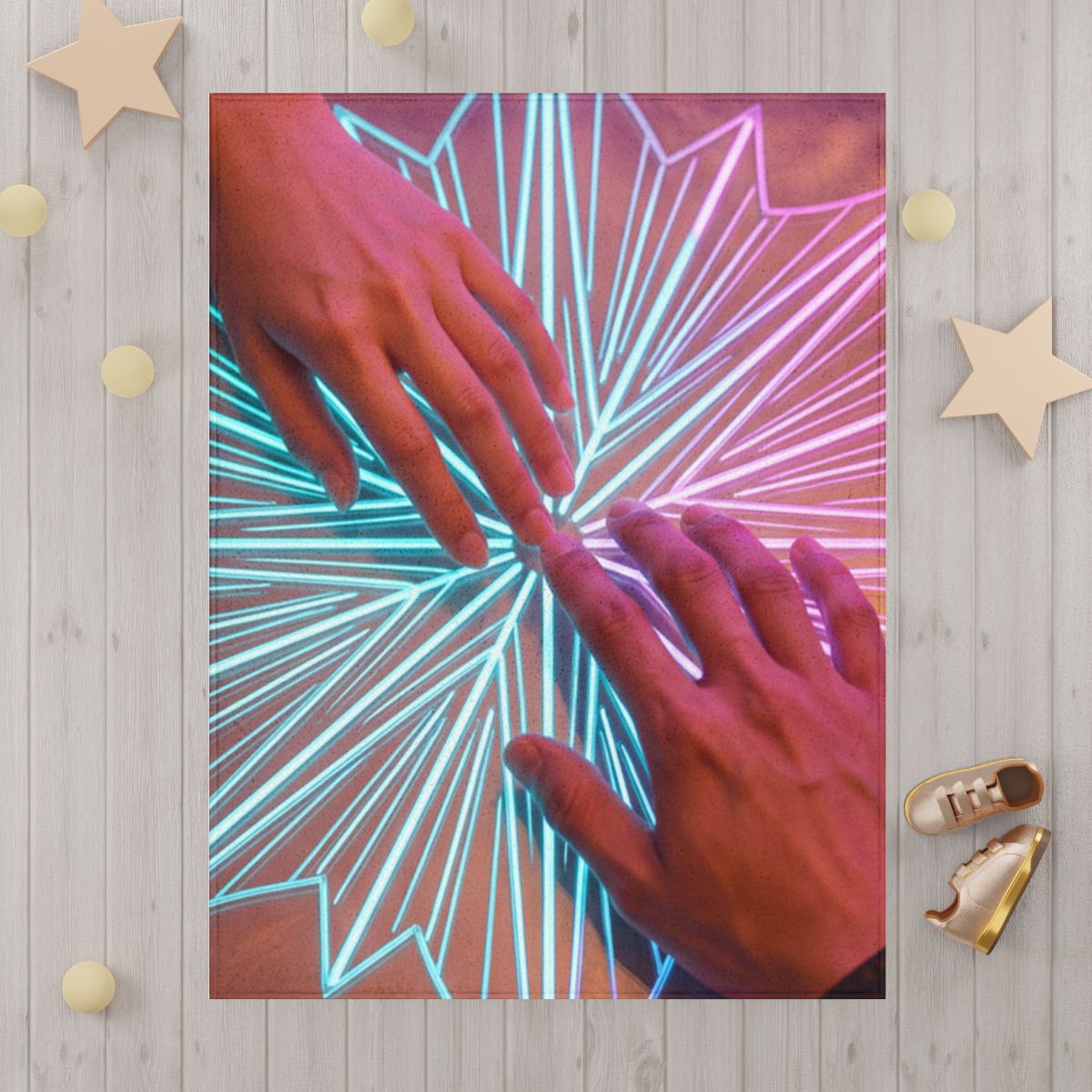 Copertina neon cyberpunk per bambini