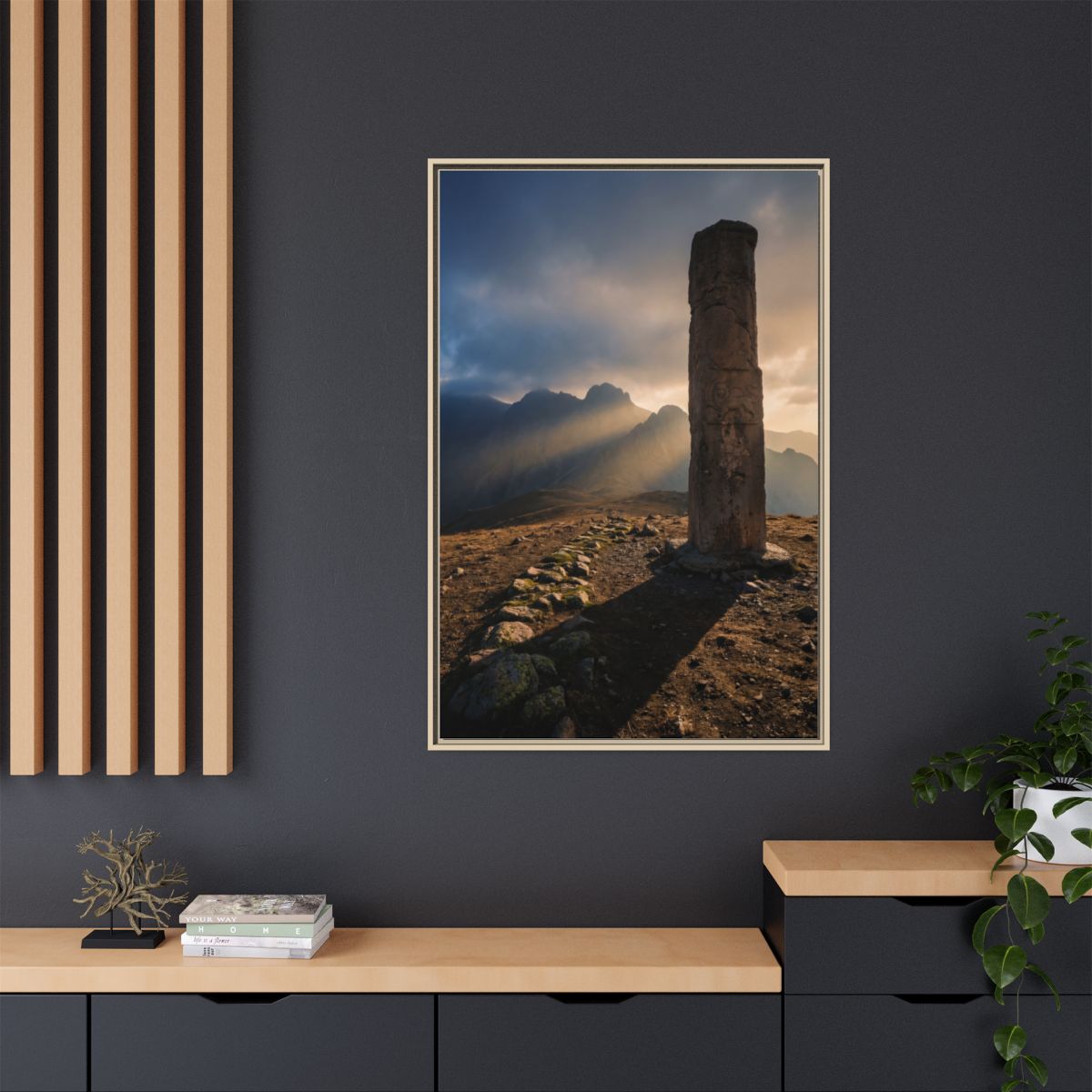 Framed Matte Canvas - Sun Peak
