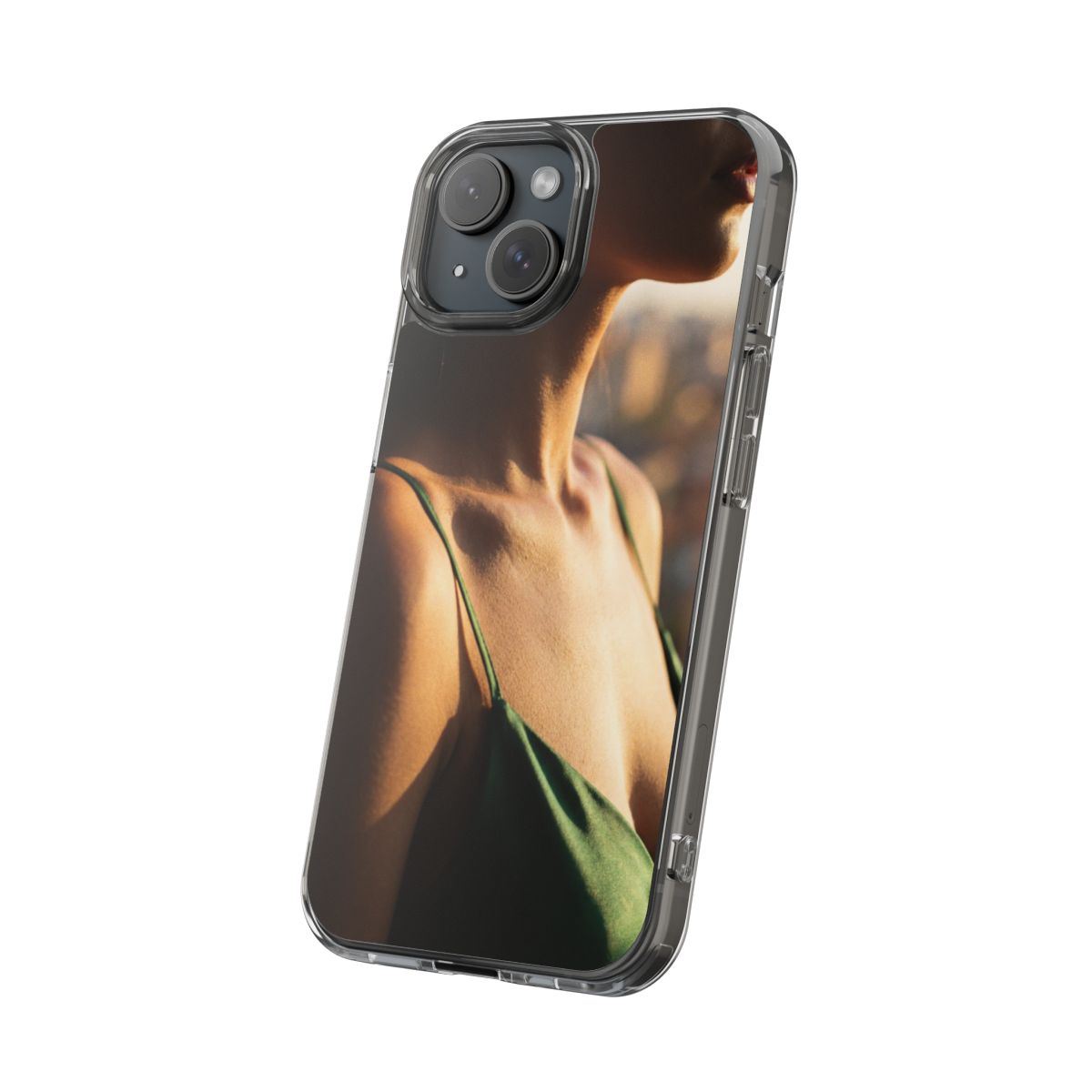 Clear Impact-Resistant Cases - Clear Phone Case - Emerald...