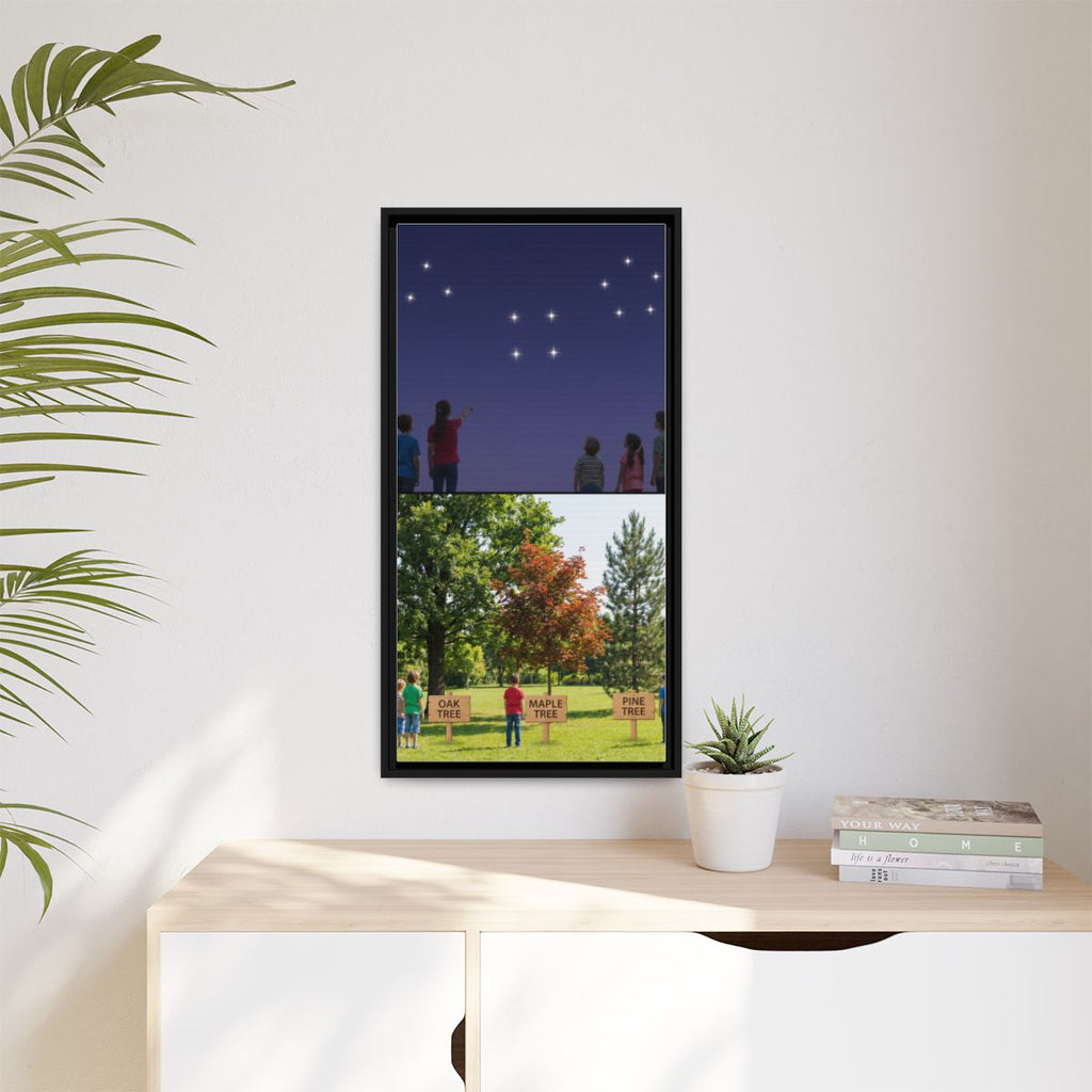 Gerahmte Leinwand (matt) - Discovery — Schwarz / 3,18 cm