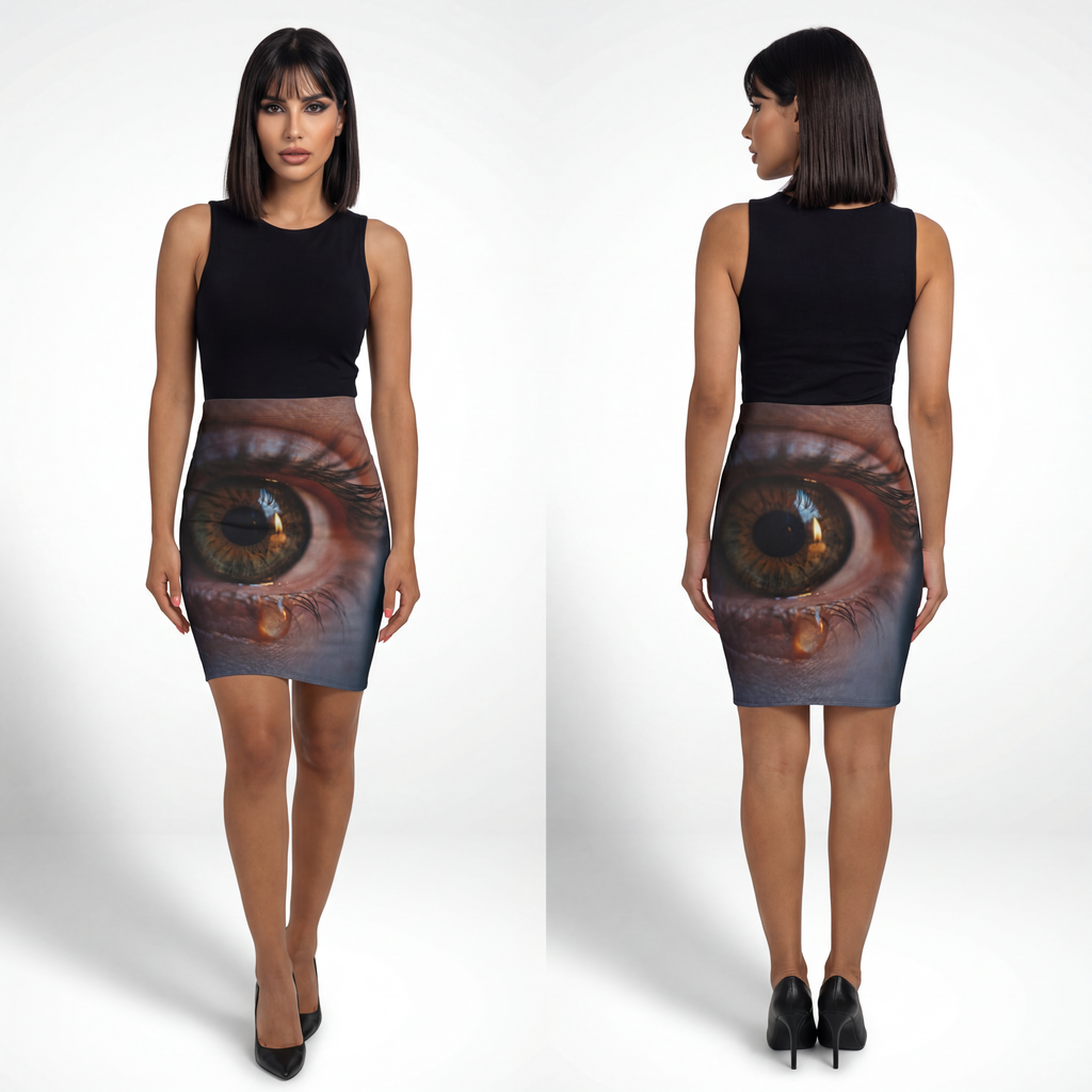 Women's Pencil Skirt - Cinematic Office Vibe