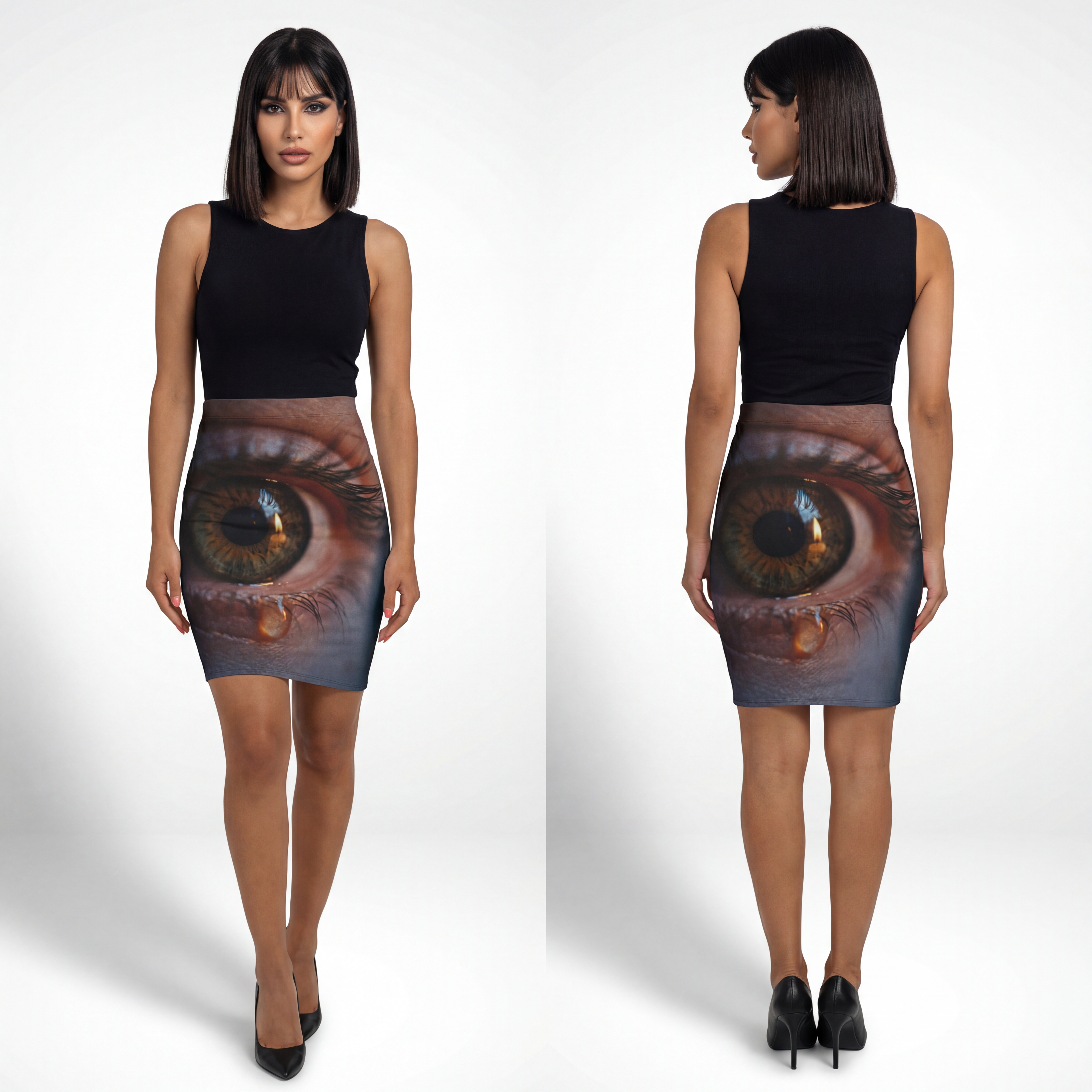 Women's Pencil Skirt - Cinematic Office Vibe