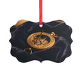 Acrylic Ornament Vintage Brass Sundial Art