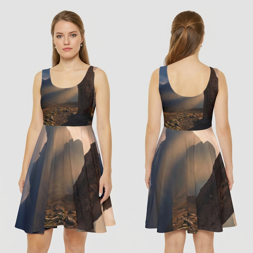 Women's Skater Dress - Scenic Ruins