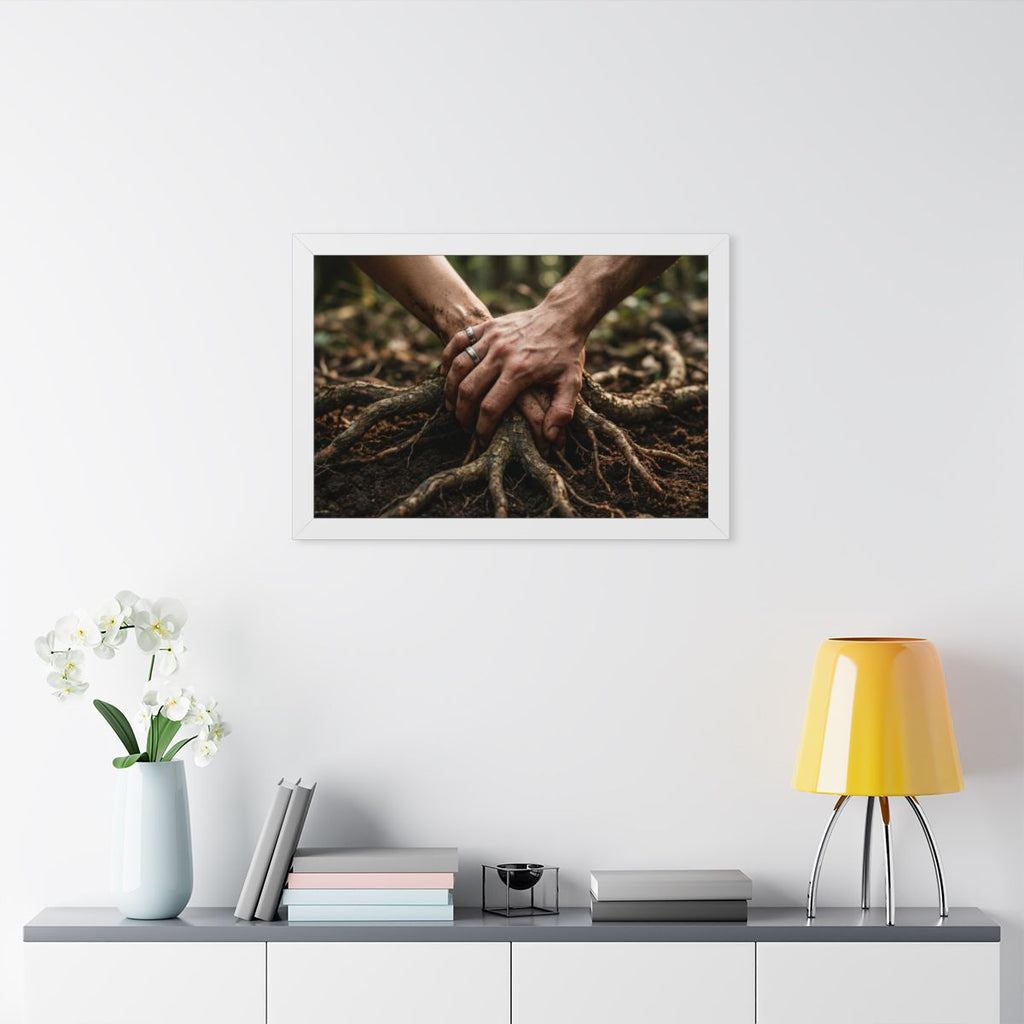Framed Forest Hands Horizontal Poster