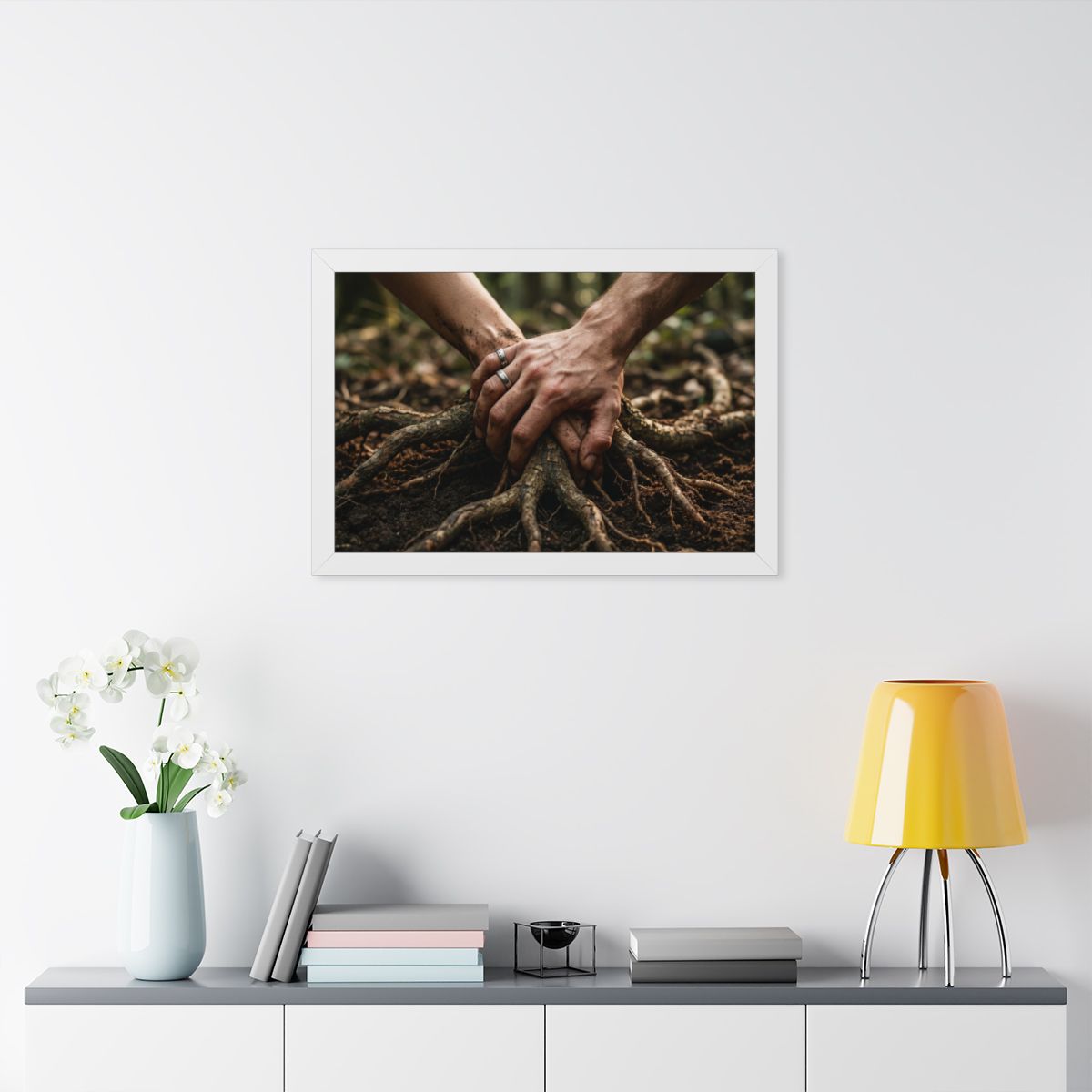 Framed Forest Hands Horizontal Poster