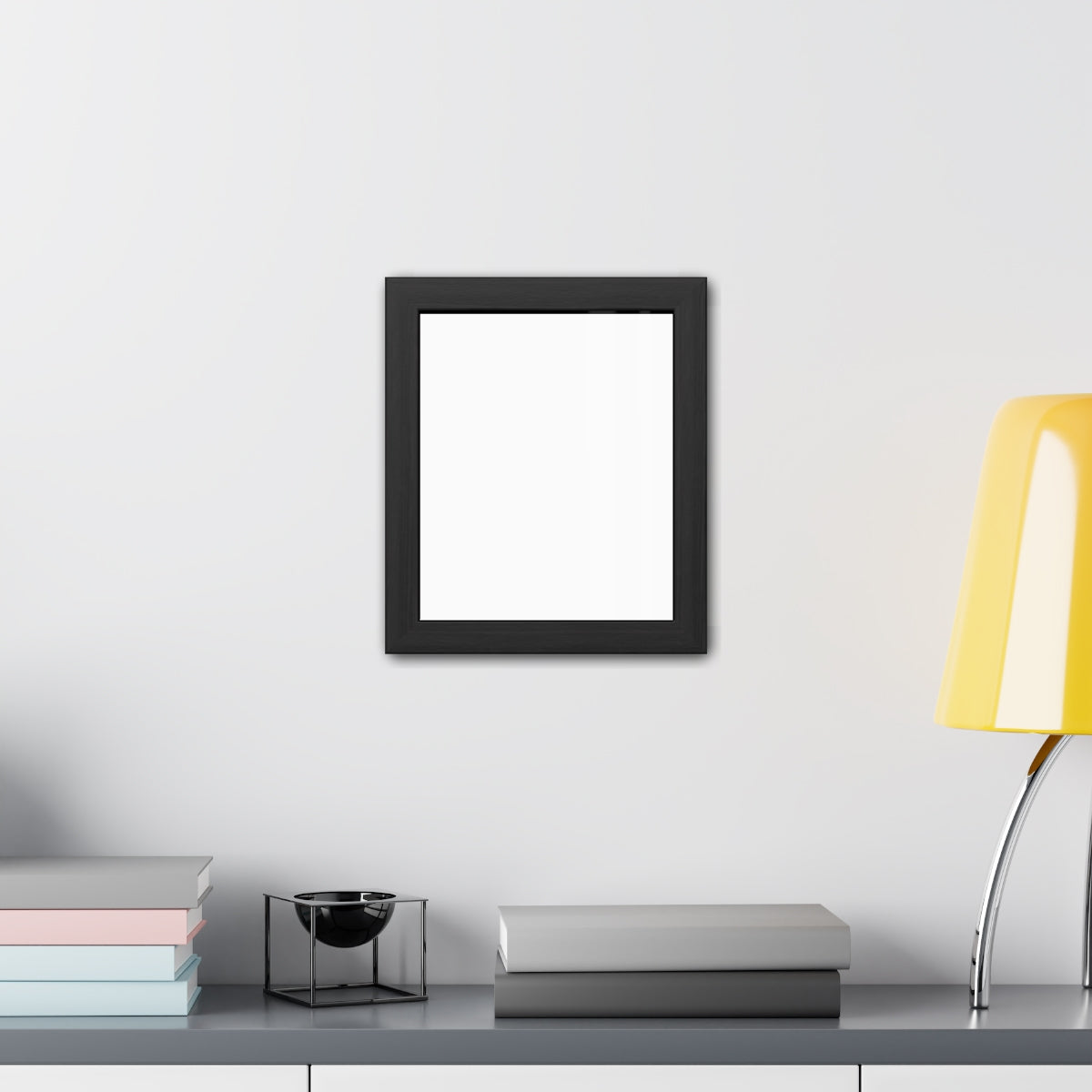 Framed Posters - Silent Shadow Covered Chair Art — Portrait...