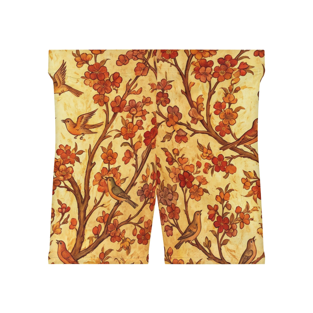 Women's Biker Shorts with Tree of Life Birds