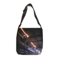 Adjustable Tote Bag - Neon Night Beats | Echovira Gallery