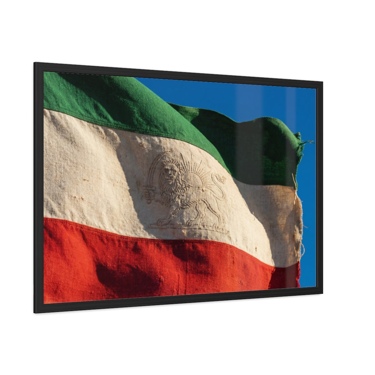 Framed Wall Art - Heritage Flag — Landscape