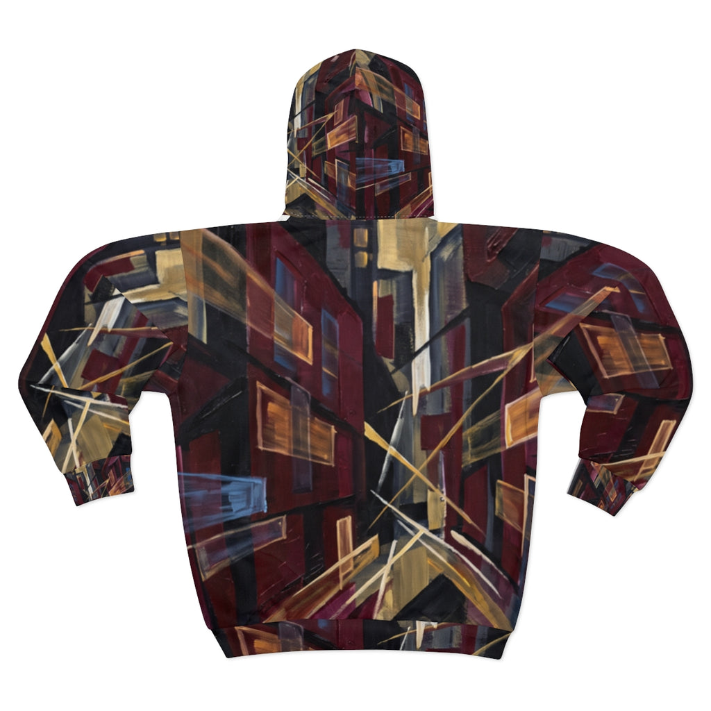 Men's Zip Hoodie - Urban Perspective | Echovira Gallery