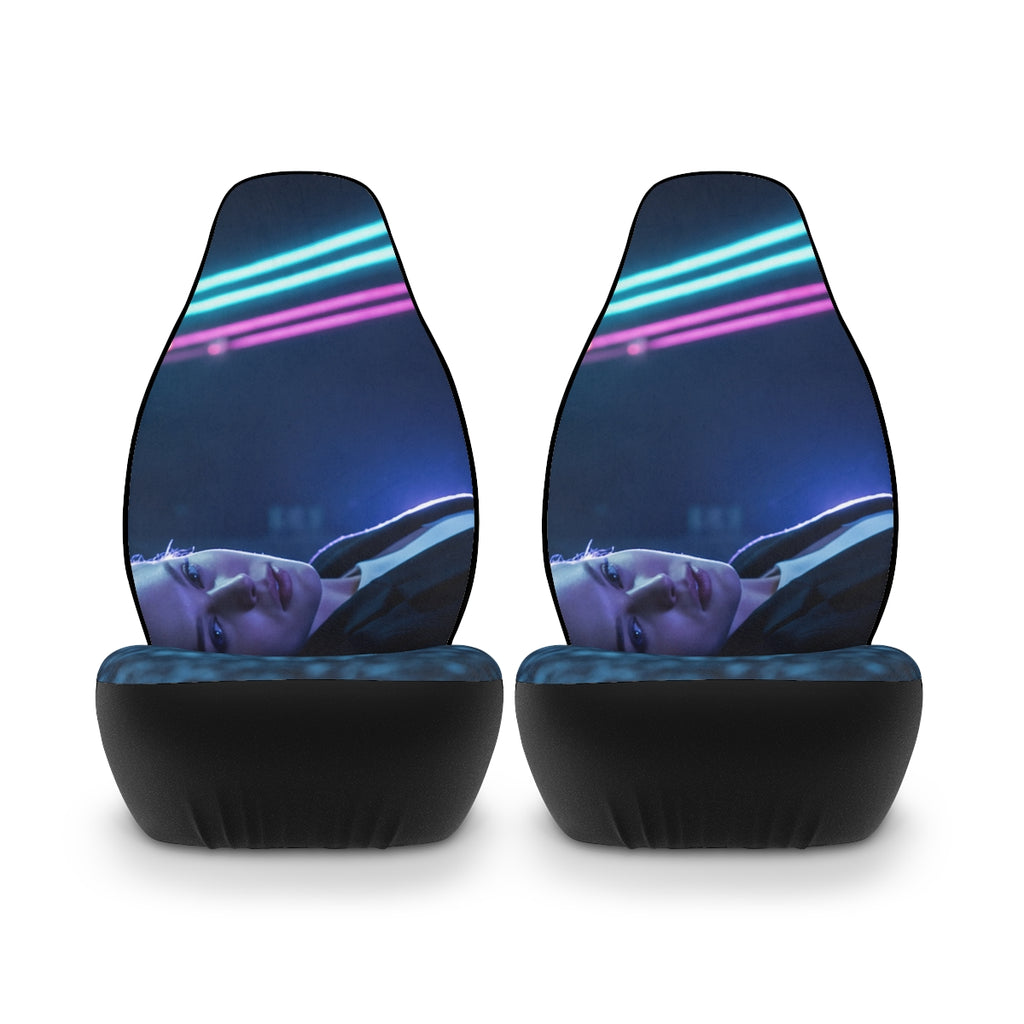 Polyester Car Seat Covers - Nocturnal Transit - Cyberpunk......