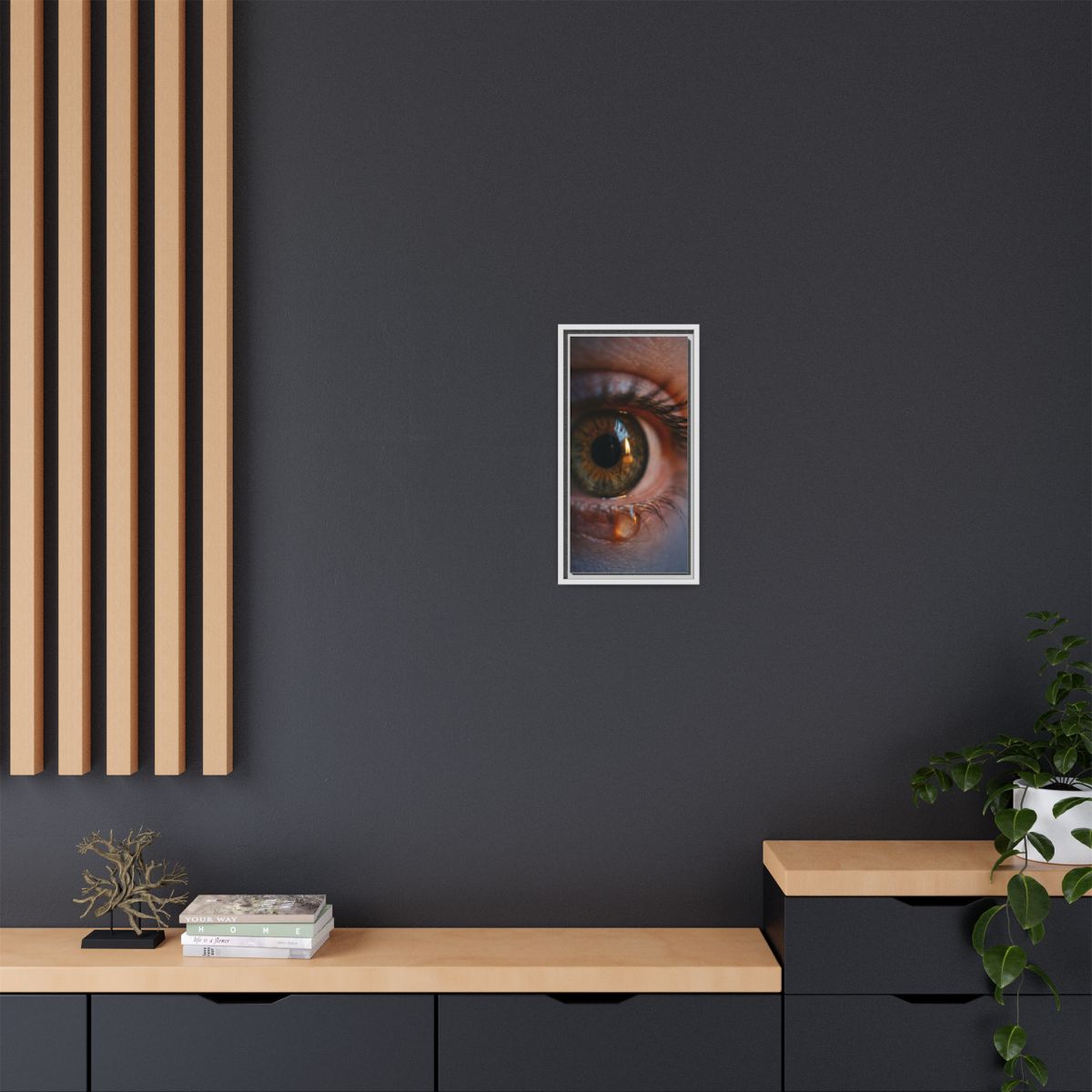 Matte Canvas, Framed - Luminous Tear