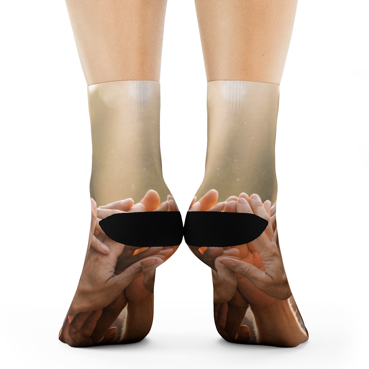 Crew Socks - Golden Rays of Unity Wall Art | Echovira...