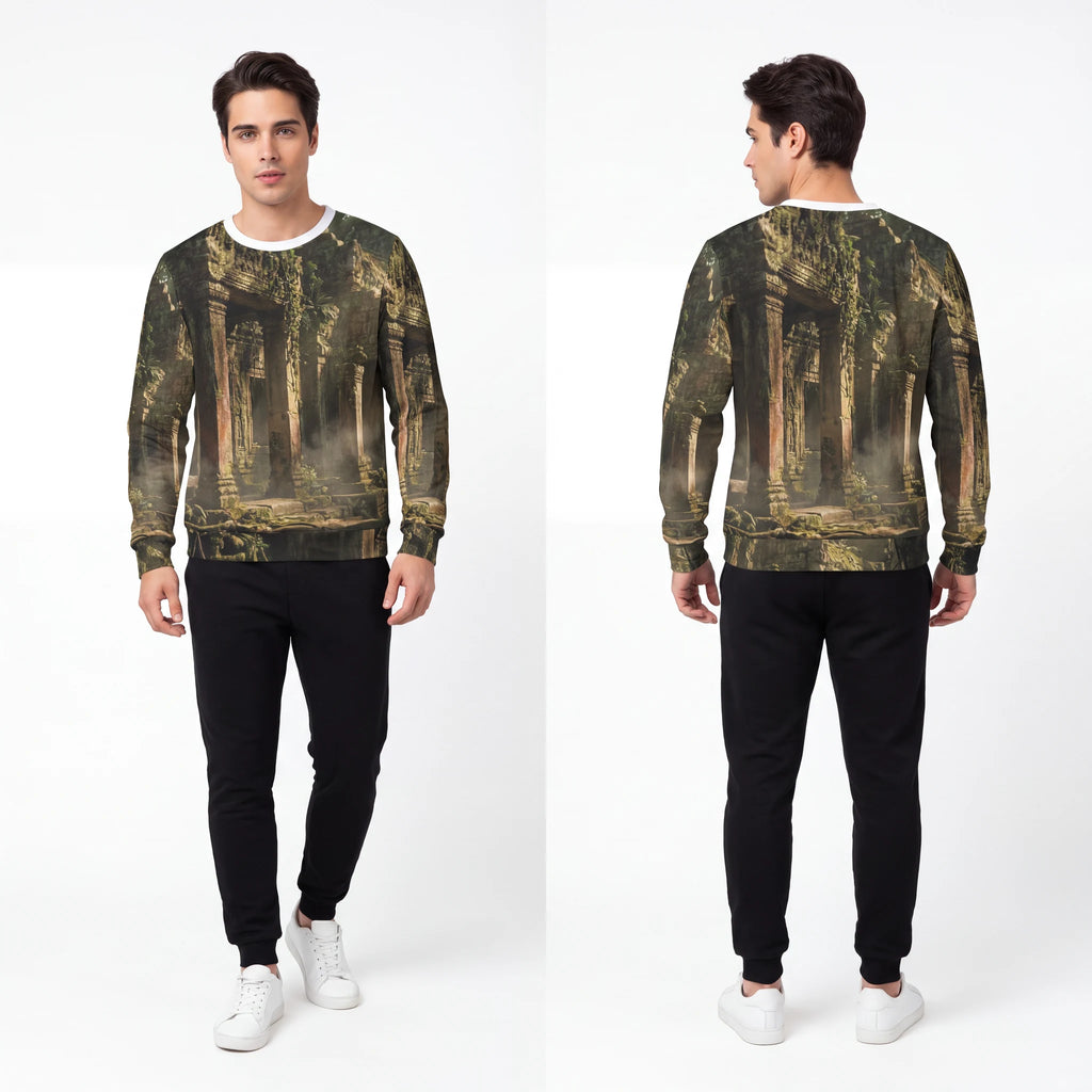 Men's Lightweight Sweatshirt - Temple | Echovira Gallery