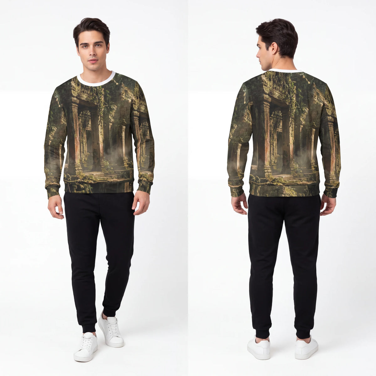 Men's Lightweight Sweatshirt - Temple | Echovira Gallery
