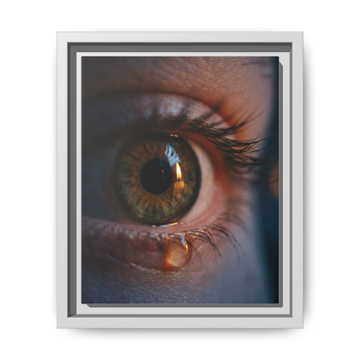 Matte Canvas, Framed - Luminous Tear