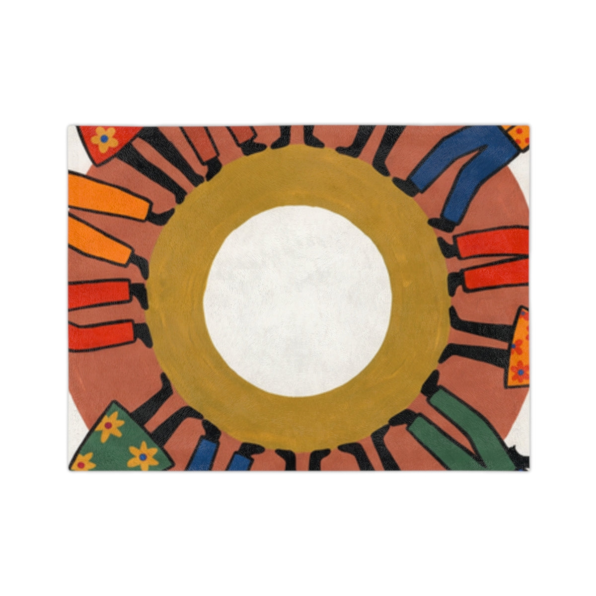 Velveteen Microfiber Blanket - Unity Mandala | Echovira...