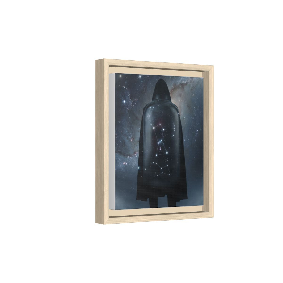 Framed Matte Canvas - Cosmic Sentinel — Natural / 1.25" (8×10, 9×12, 11×14, 12×16, 10×20, 12×18, 16×20, 16×24, 12×36, 18×24, 20×24, 16×32, 20×30, 24×30, 16×48, 24×32, 24×36, 24×48, 20×60, 30×40, 32×48, 30×60 & 40×60)