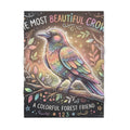 Soft Fleece Baby Blanket - Rainbow Crow | Echovira Gallery