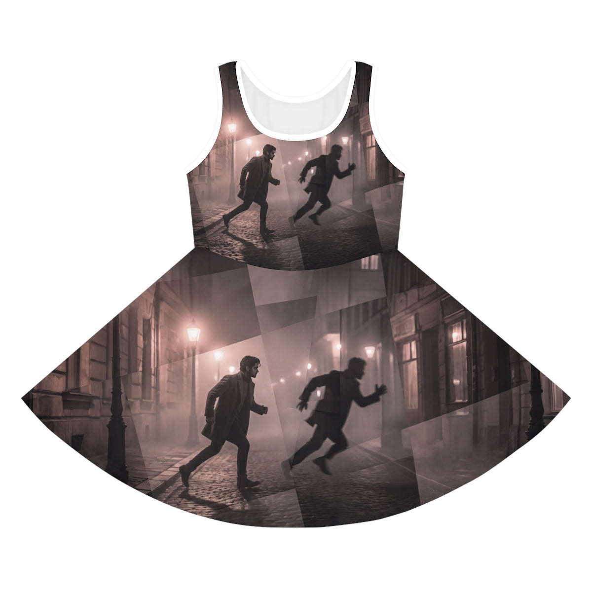 Vestido de alcinha infantil Perseguição noturna