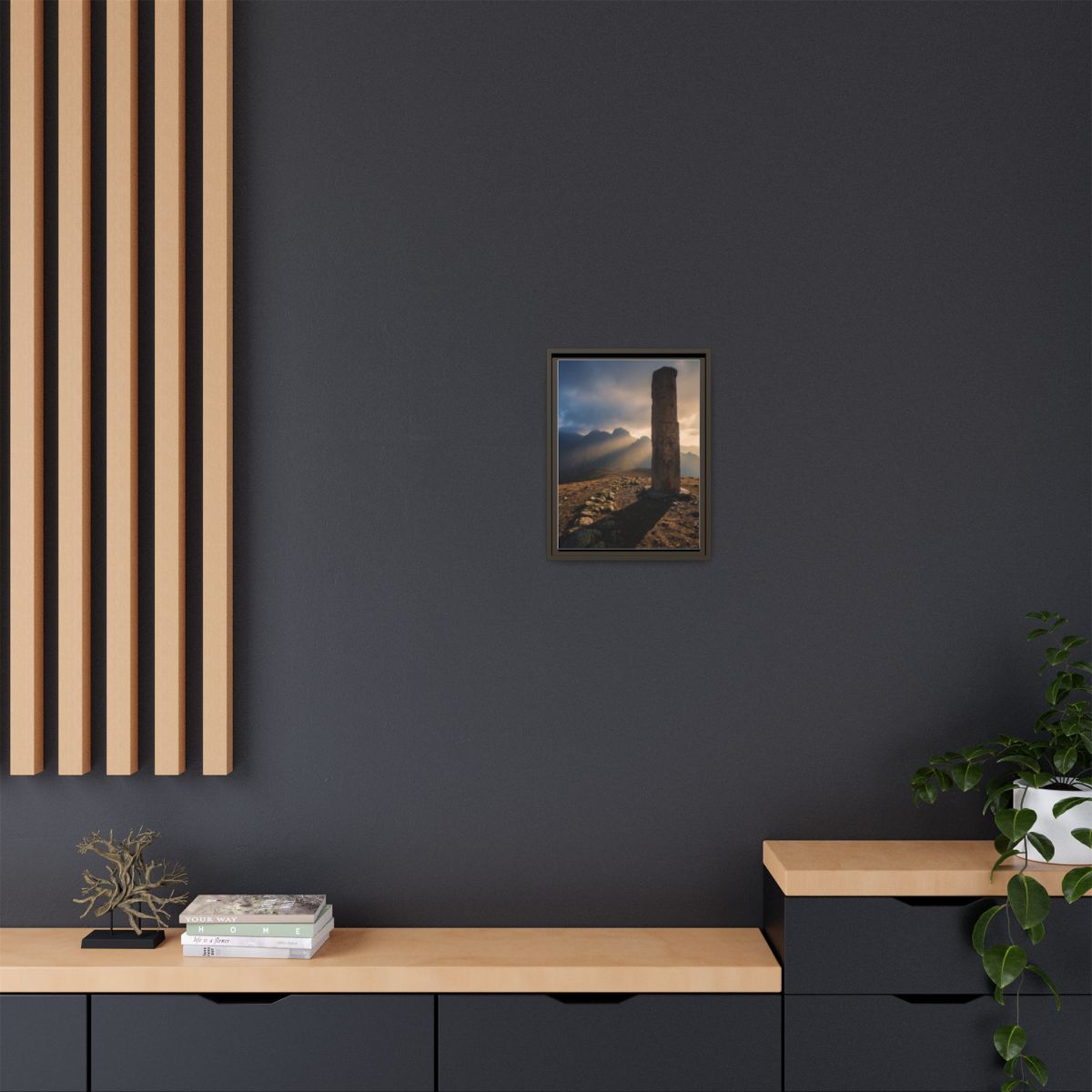 Framed Matte Canvas - Sun Peak