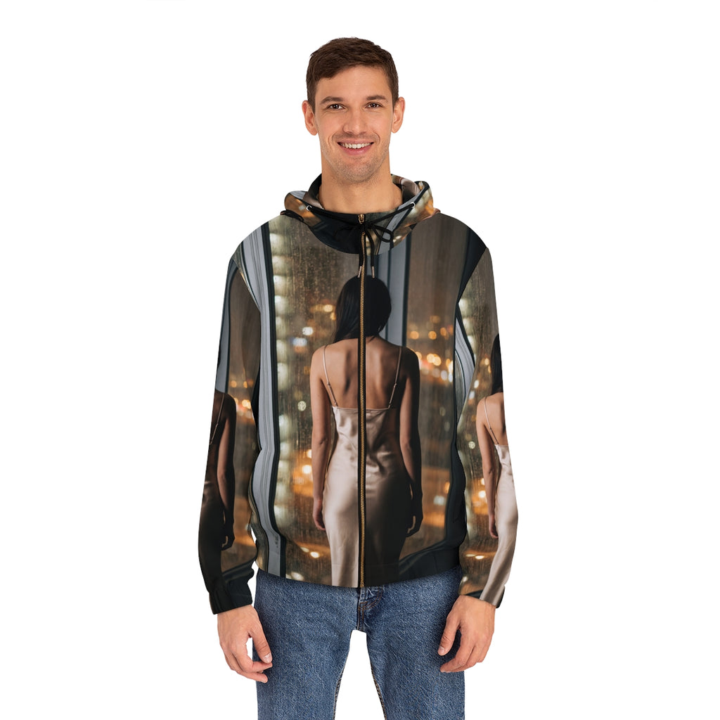 Men's Full-Zip Hoodie - Urban Solitude