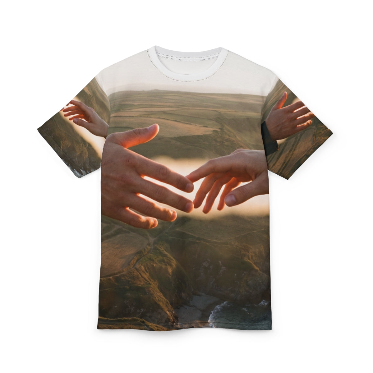 Men's Unisex Cut & Sew Tee - The Infinite Touch | Ethereal...