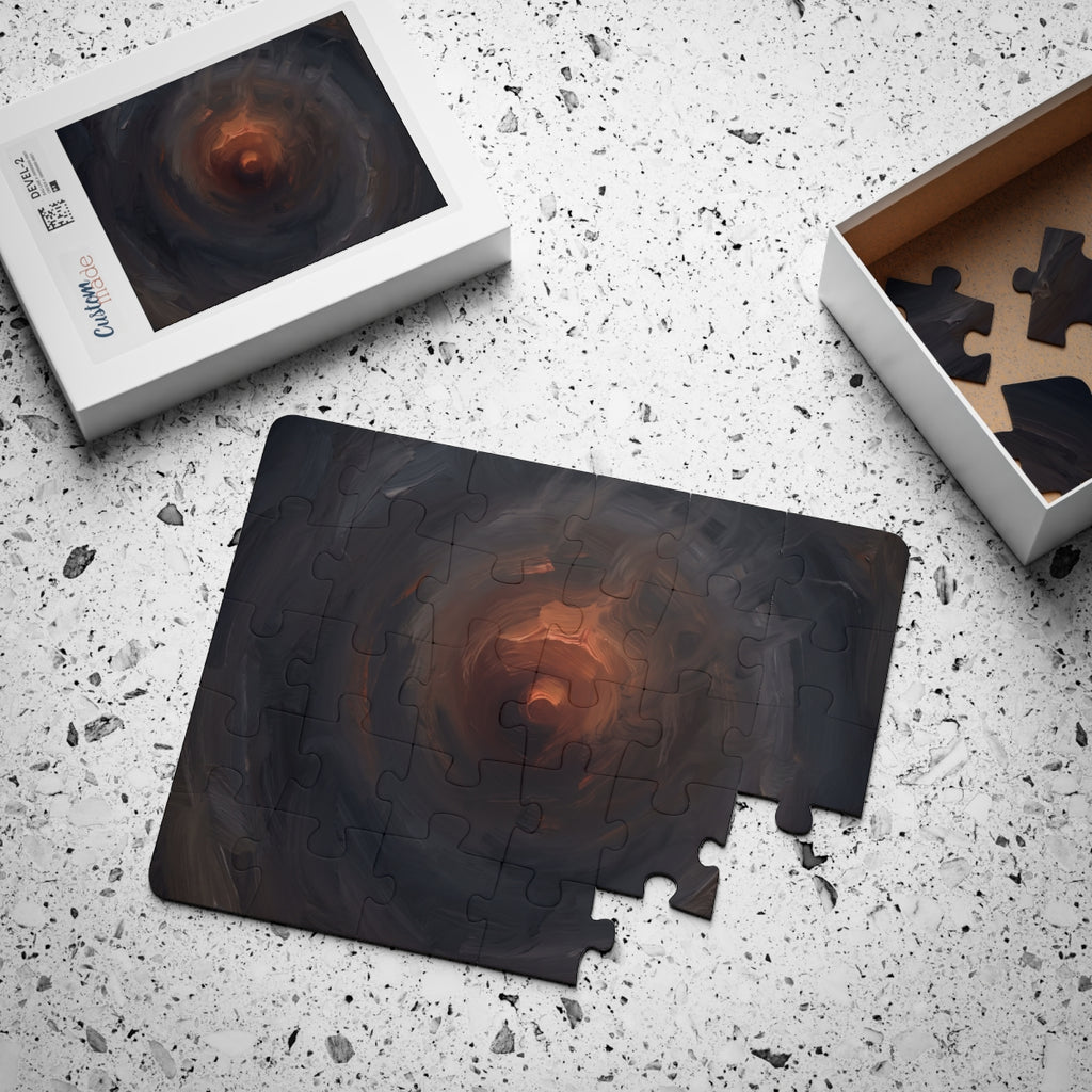 Kids' Puzzle with Cosmic Abstract Art
