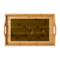 Bamboo Serving Tray - Amber Iris Reflection Fine Art Print |...