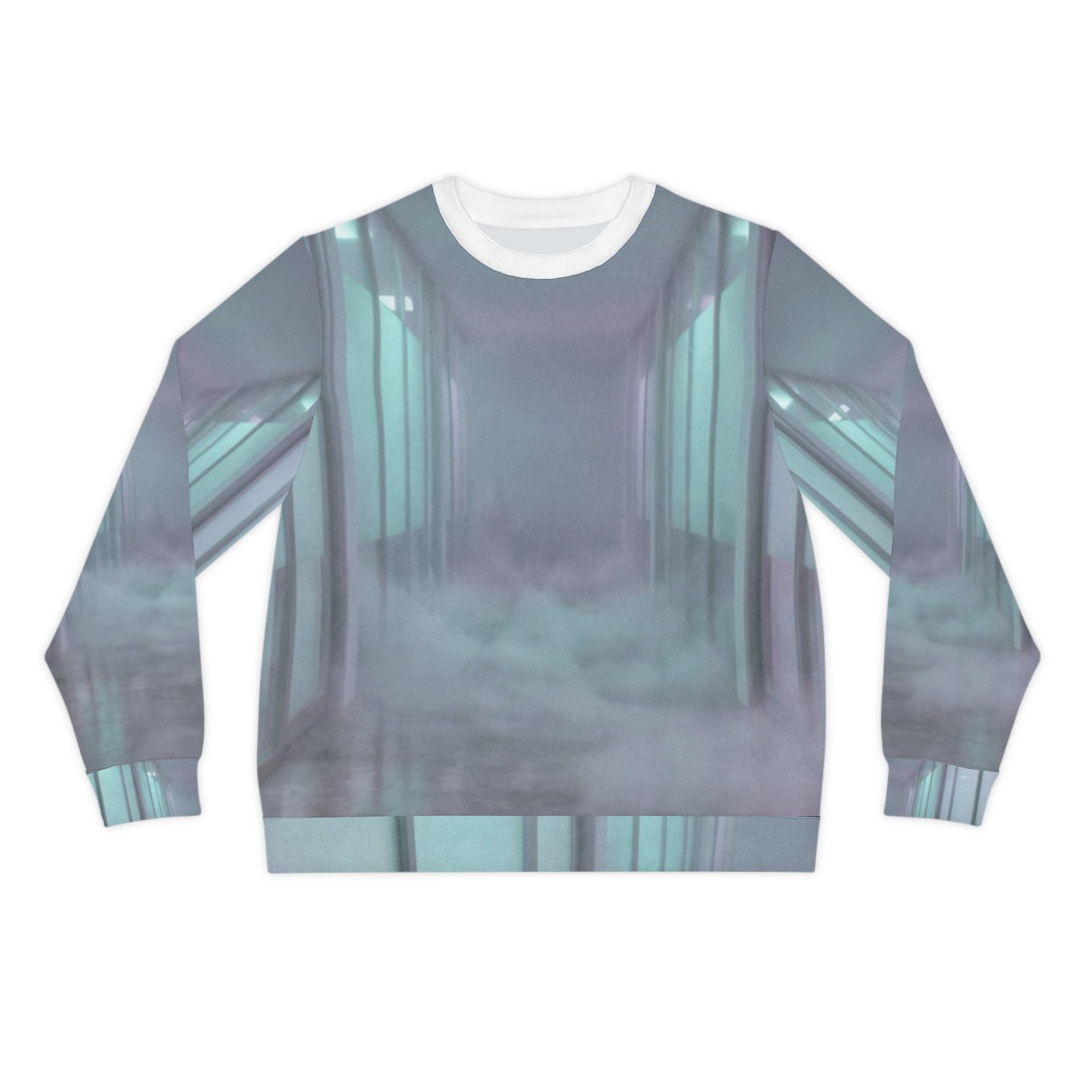 Men's Lightweight Sweatshirt - Liminal Corridor Fog Art... |...