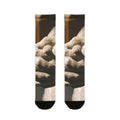 Sublimation Crew Socks - Stone Hands Art | Echovira Gallery