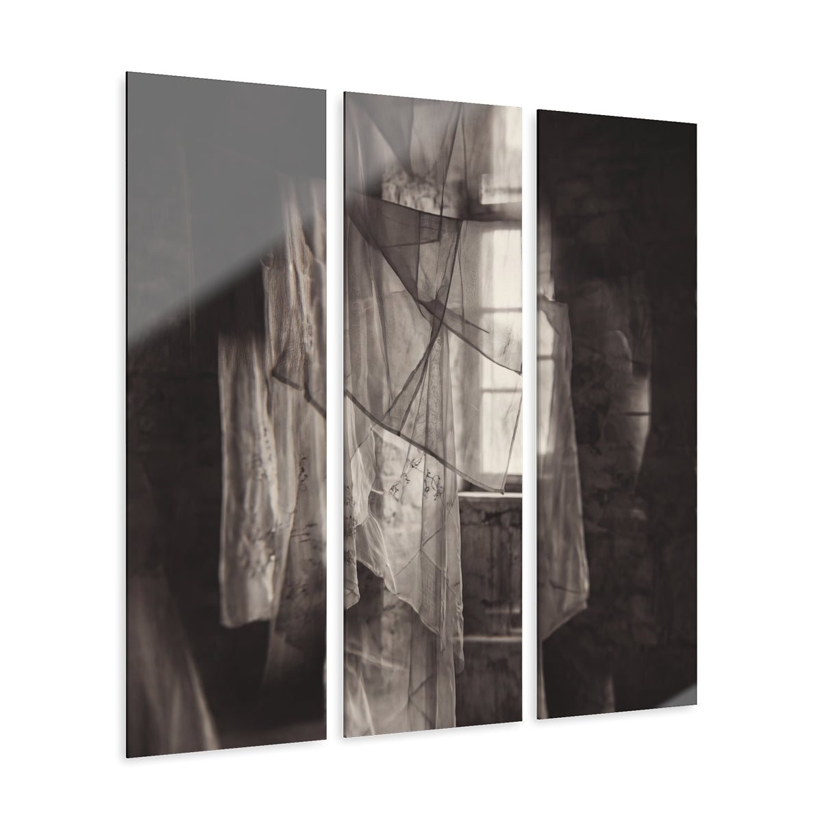 Acrylic Prints Triptych - Spectral Veils | Echovira Gallery
