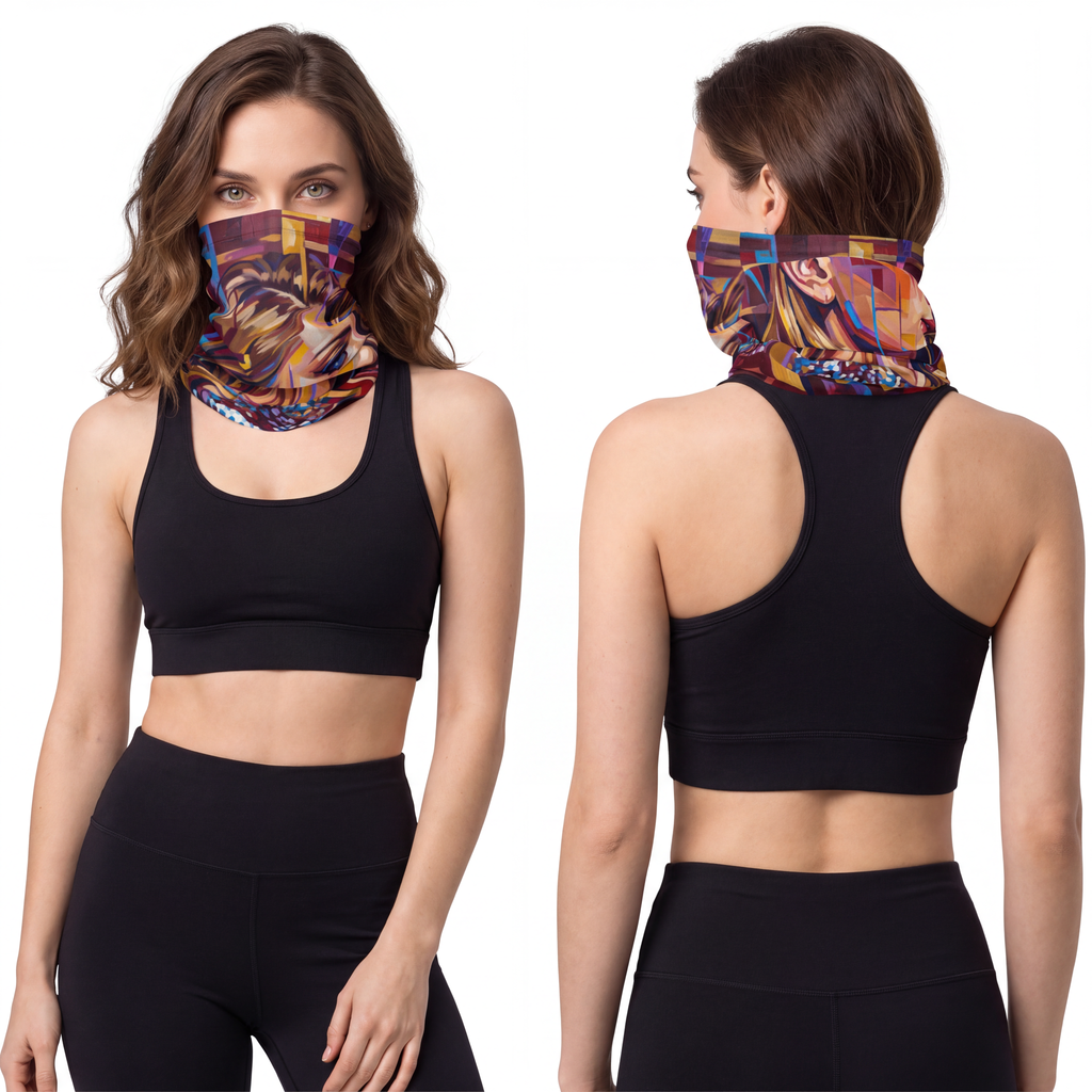 Lightweight Neck Gaiter - Shattered Elegance | Echovira...