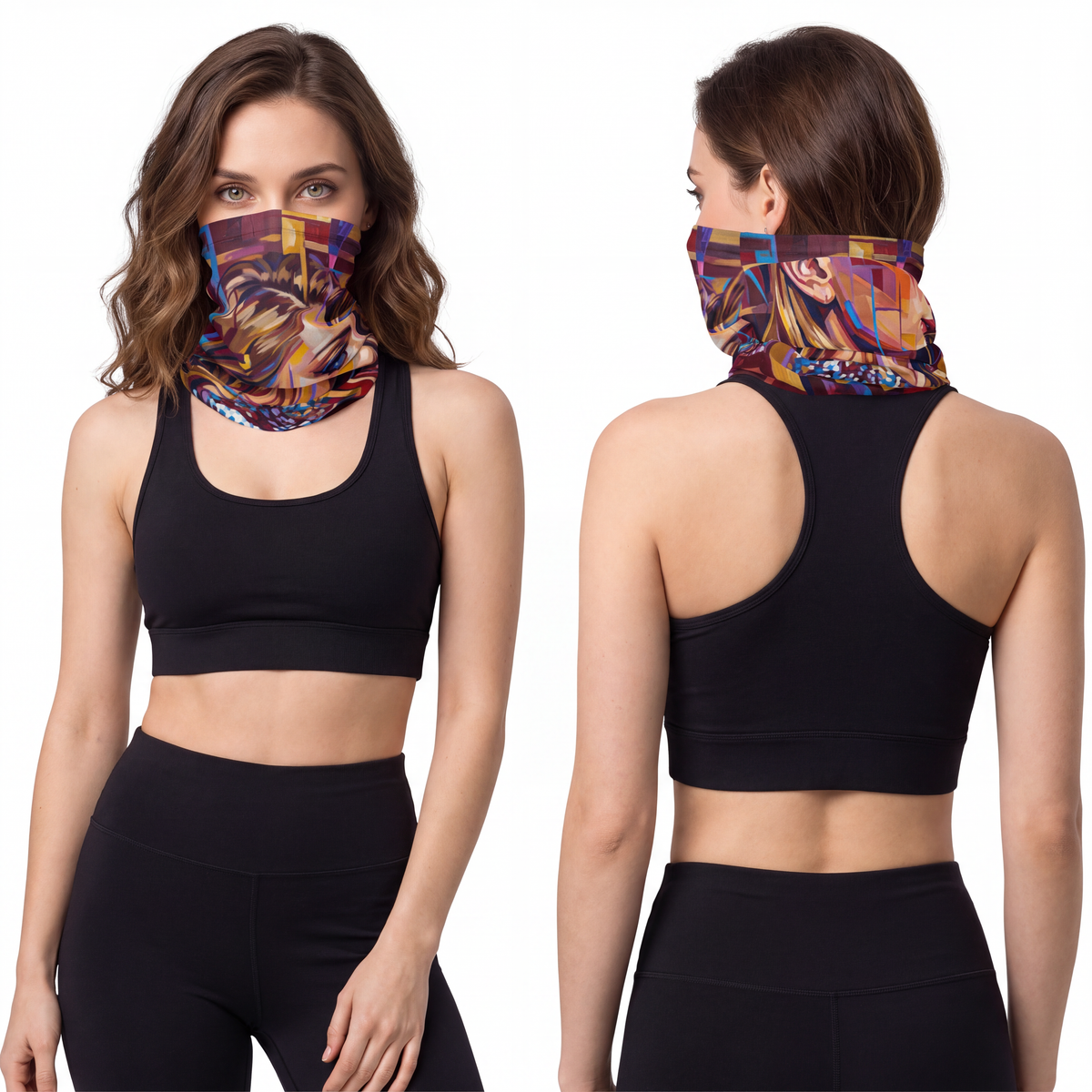 Lightweight Neck Gaiter - Shattered Elegance | Echovira...