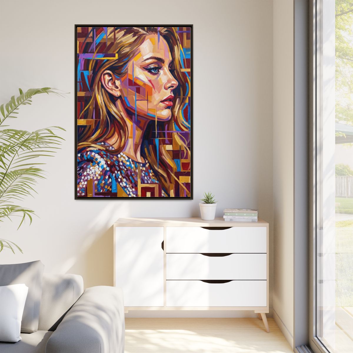 Framed Matte Canvas - Shattered Elegance (8×10, 9×12, 11×14...