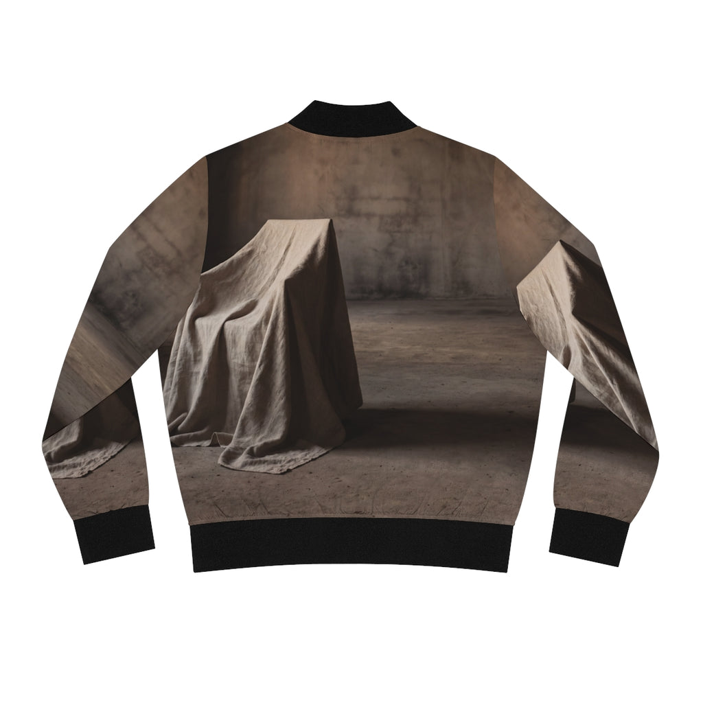 Women's Bomber Jacket - Draped Silence Still Life Art... |...