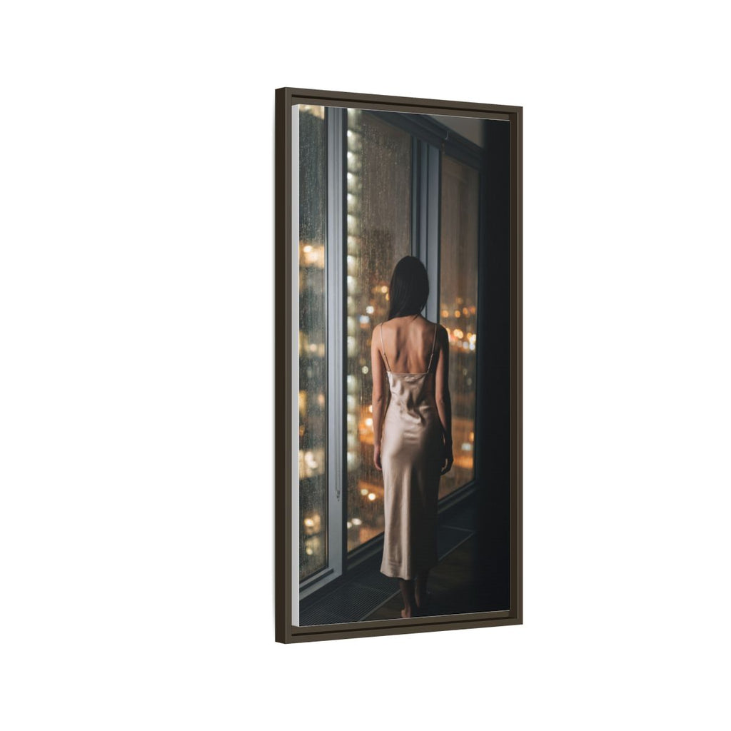 Framed Matte Canvas - Cinematic Nights — Espresso / 1.25"