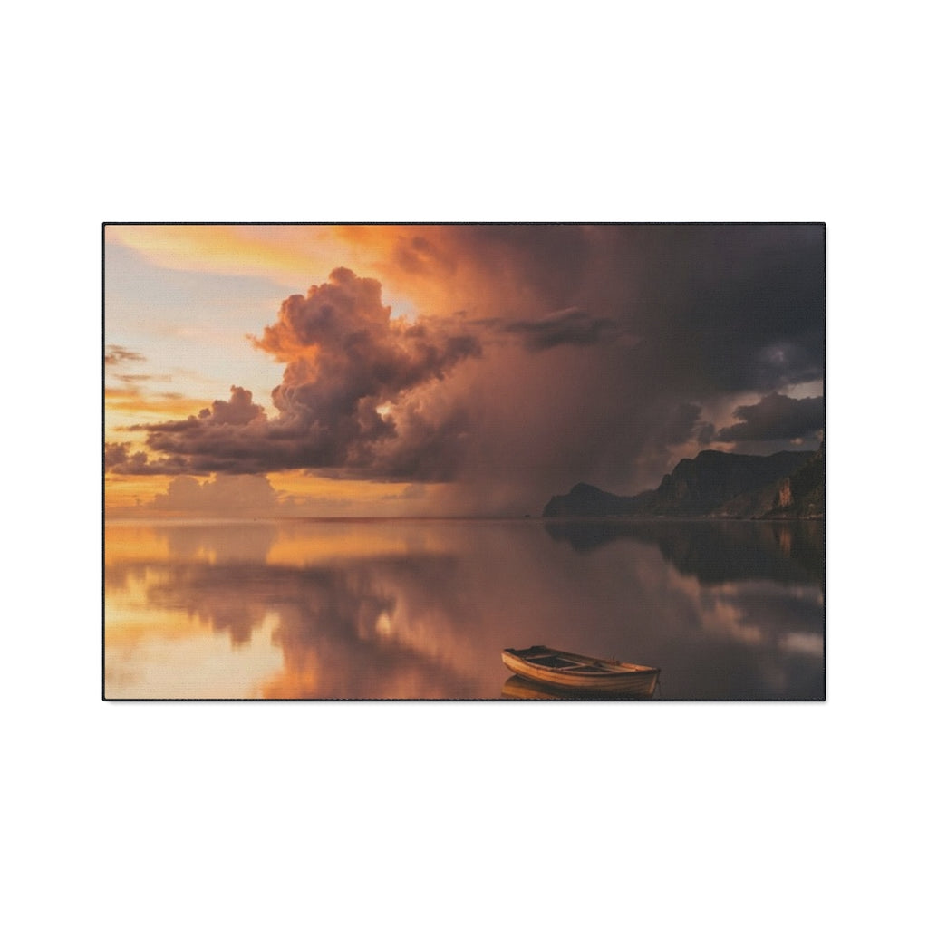 Heavy Duty Floor Mat - Golden Hour Serene Entry | Echovira...