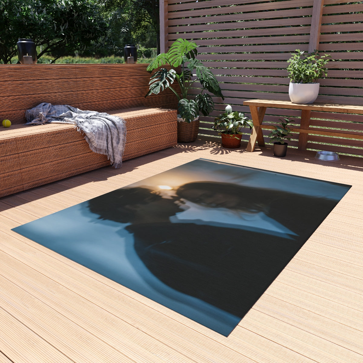 Midnight Reflections Outdoor Rug - Patio Mood Accent |...