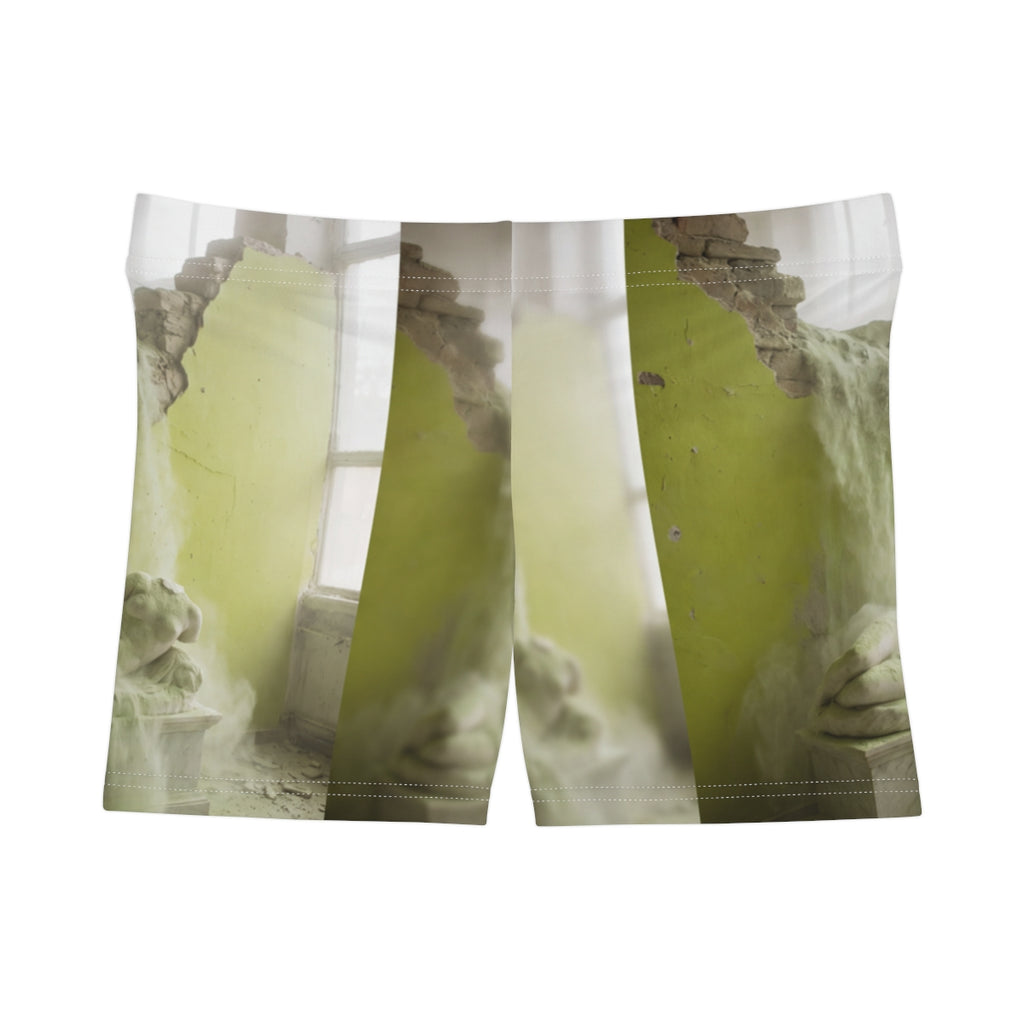 Women's Shorts - Classical Ruin Sculpture Art | Echovira...