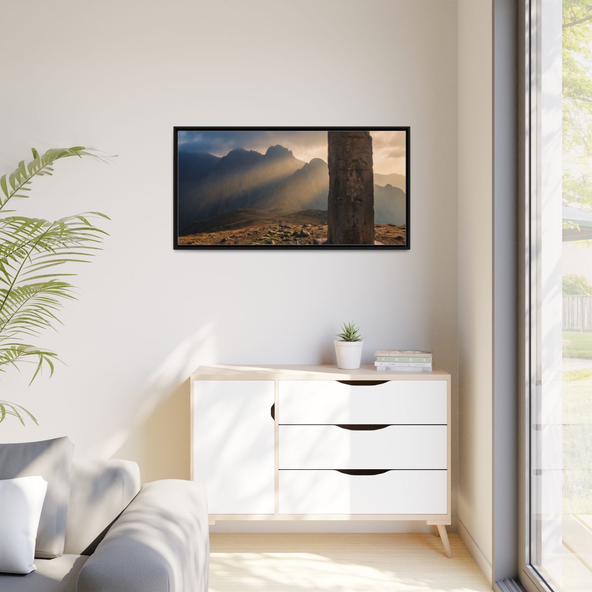 Matte Canvas, Framed - Mystic Monolith Ancient Persian... |...