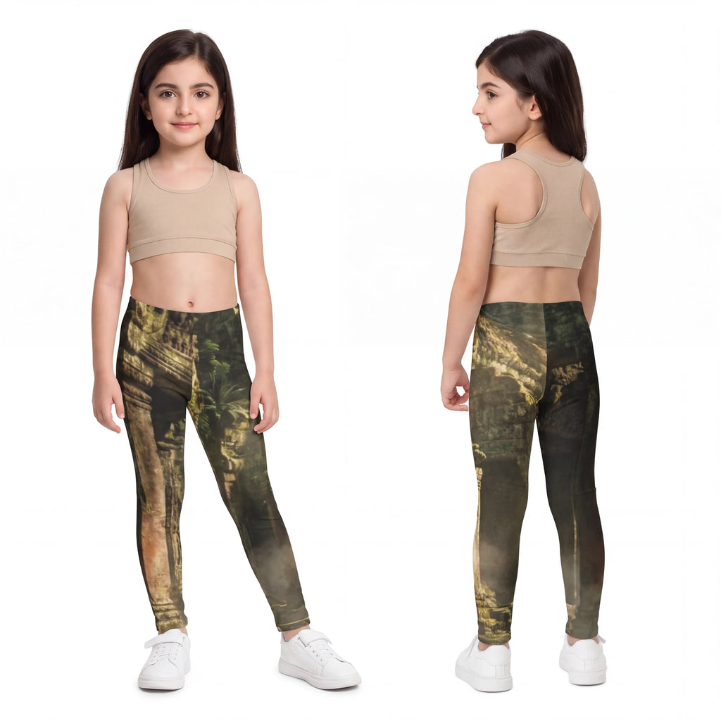 Kids Leggings - Secret Temple Explorer | Echovira Gallery