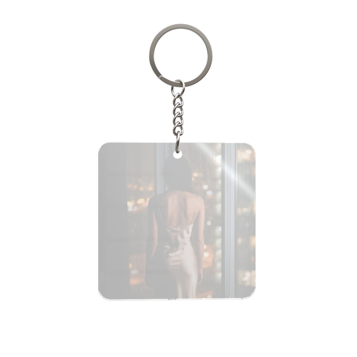 Square Keychain - Apartment Keys Glow