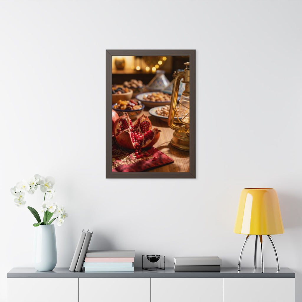 Framed Vertical Poster - Twilight Lantern Feast (11×14... |...