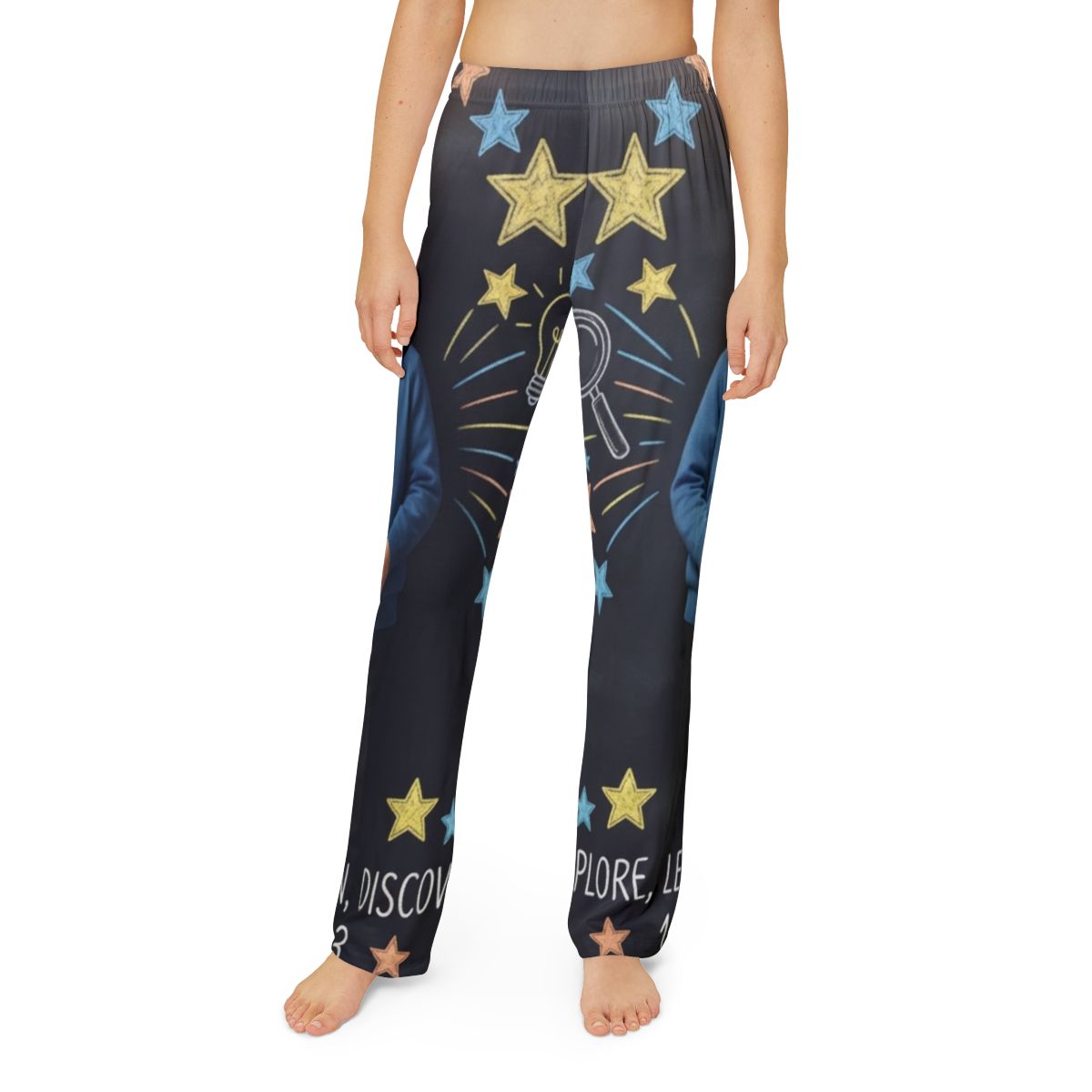 Kids Lounge Pants - Explore Learn Discover Chalkboard Art |...