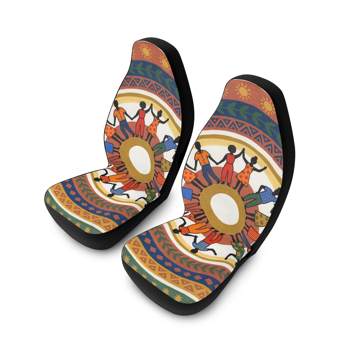 Car Seat Covers - Unity Mandala Folk Art | Echovira Gallery