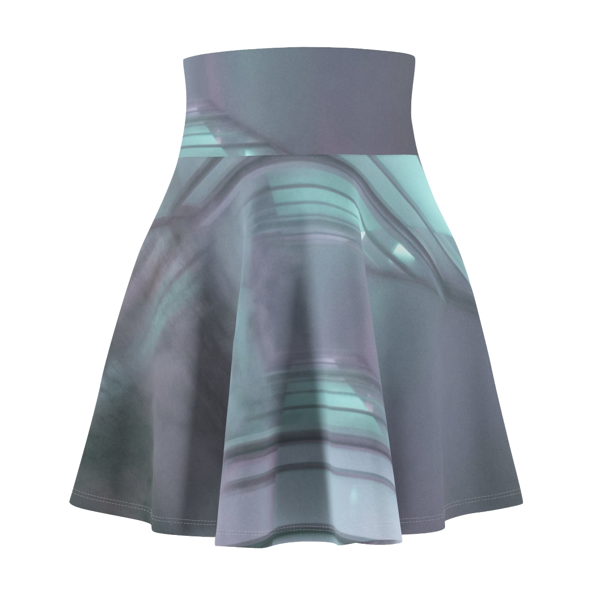 Women's Skater Skirt - Liminal Corridor Fog Art Print |...