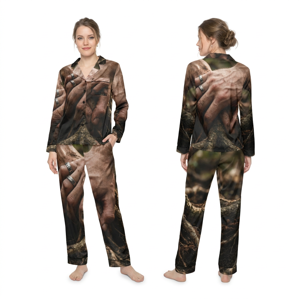 Women's Forest Roots Satin Pajamas