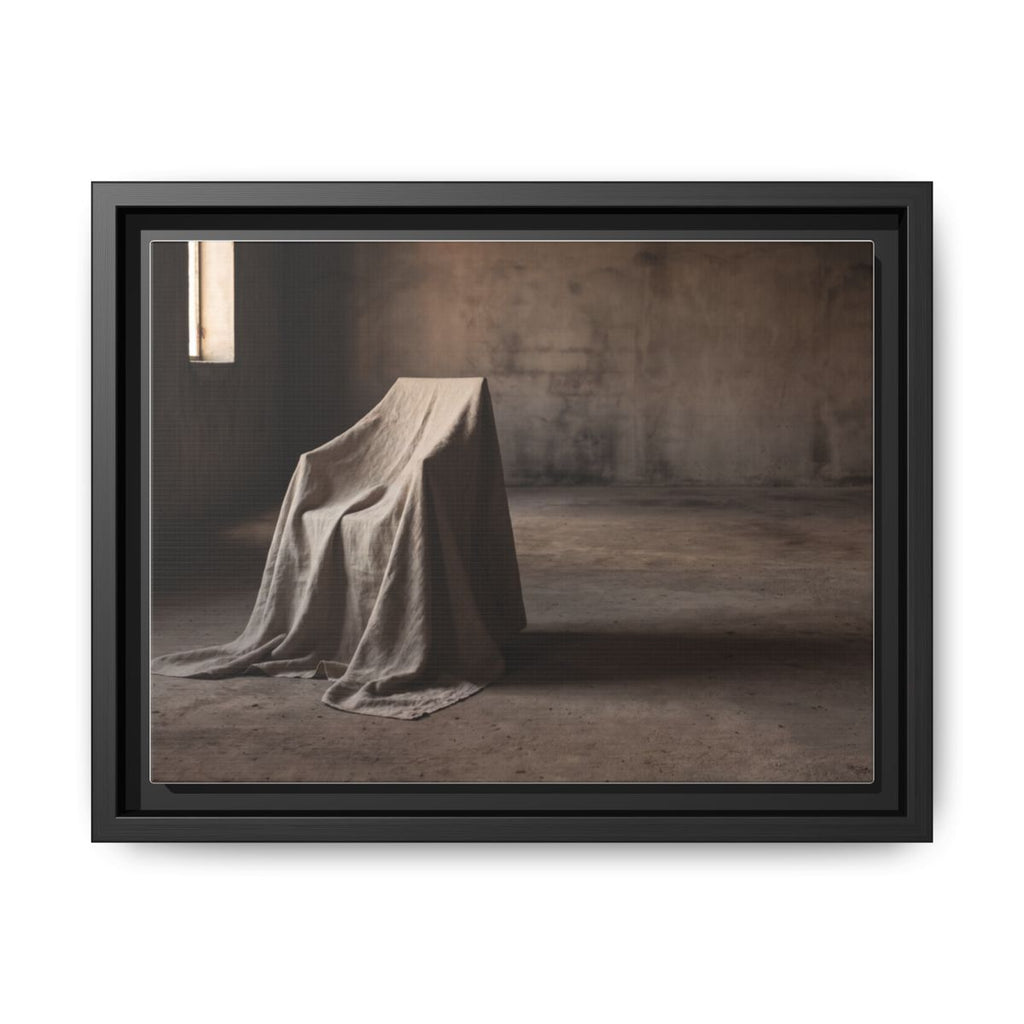 Framed Matte Canvas - Wabi-Sabi Silhouette Art — Black / 1.25"